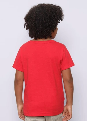 Torra - Camiseta Infantil Texturizada Vermelha - TORRA