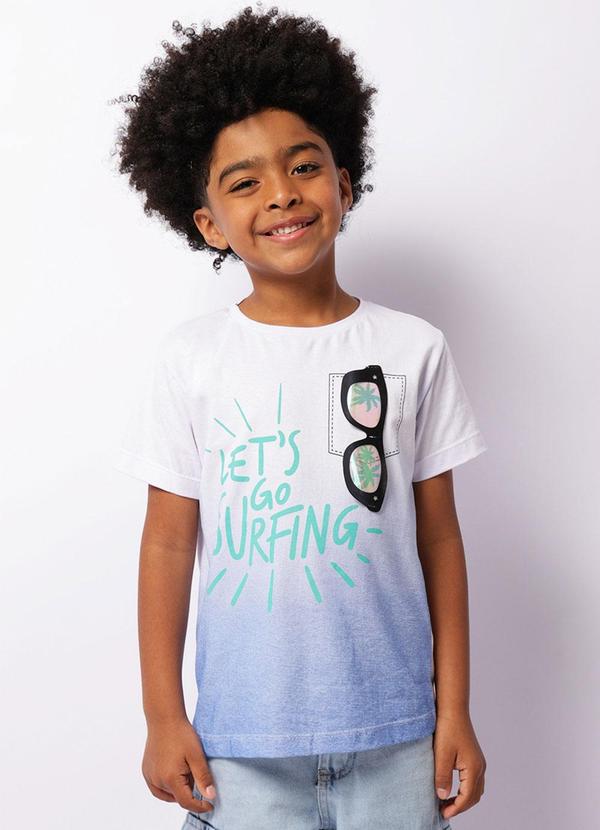 Torra - Camiseta Infantil Tropical Interativa Branca
