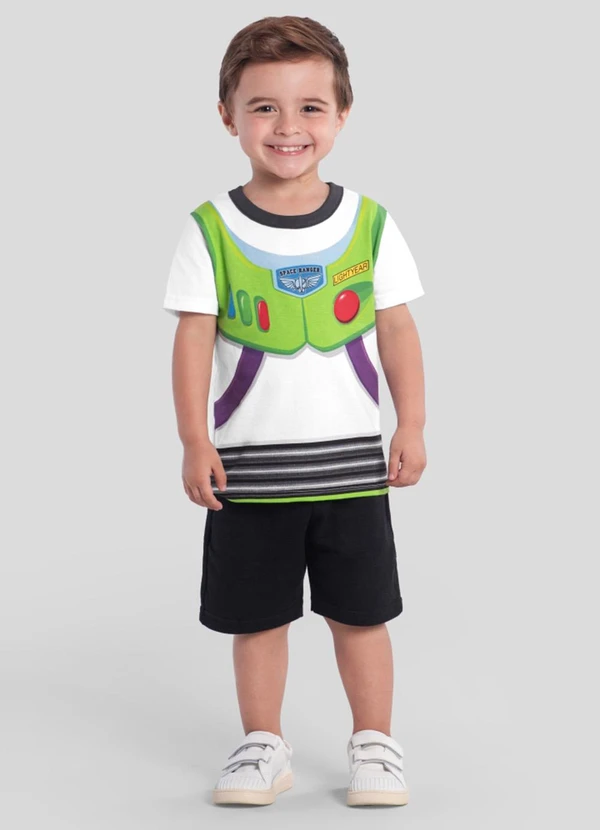 Brandili - Camiseta Infantil Unissex do Toy Story Branco 2