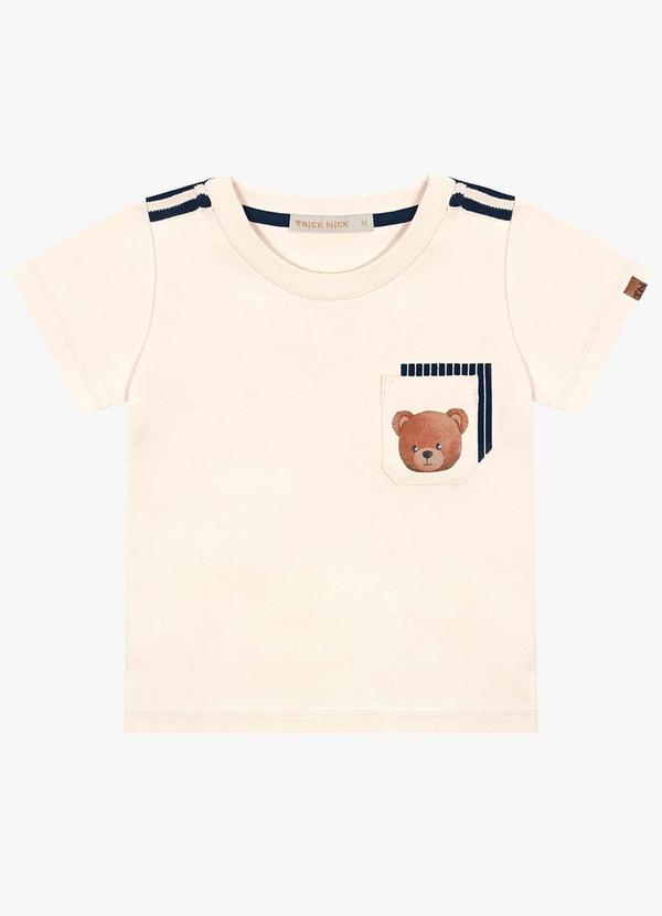 Trick Nick - Camiseta Infantil Ursinho Bege