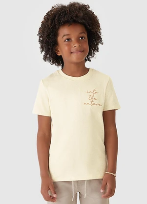 Carinhoso - Camiseta Into The Nature em Linho Azul Claro - CARINHOSO