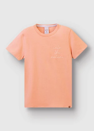 Carinhoso - Camiseta Into The Nature em Linho Salmão - CARINHOSO