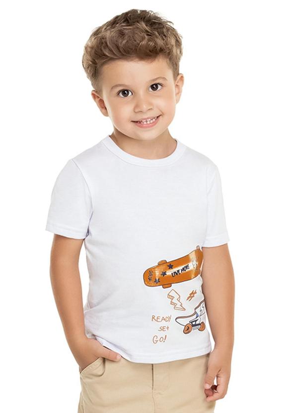Alenice - Camiseta Irados Skates Menino Branco