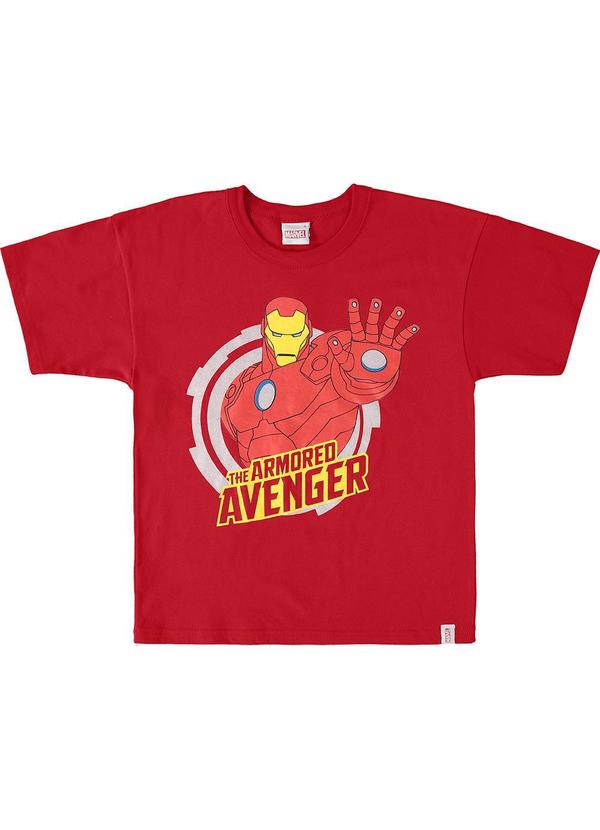 Malwee Kids - Camiseta Iron Man Avengers® Menino Vermelho