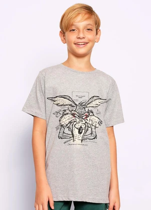 Torra - Camiseta Juvenil Coiote Cinza - TORRA