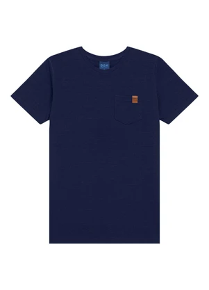 Ddk - Camiseta Juvenil com Bolso  Azul  - DDK