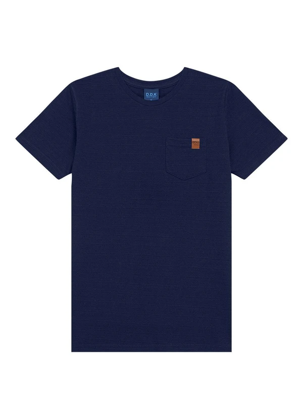 Ddk - Camiseta Juvenil com Bolso Azul