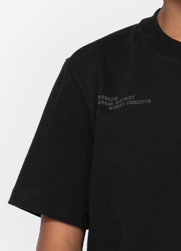 Minty - Camiseta Juvenil em Malhão Masculina Preto 1