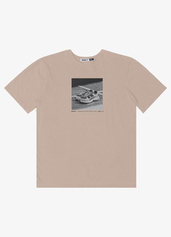 Minty - Camiseta Juvenil em Meia Malha Masculina Marrom