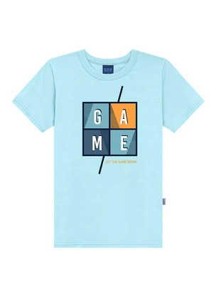 Ddk - Camiseta Juvenil Estampa Game  Azul - DDK