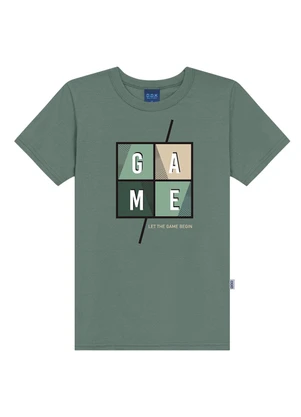Ddk - Camiseta Juvenil Estampa Game  Verde - DDK