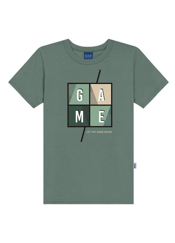 Ddk - Camiseta Juvenil Estampa Game Verde