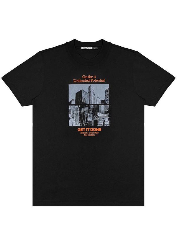 Minty - Camiseta Juvenil Feminina Preto