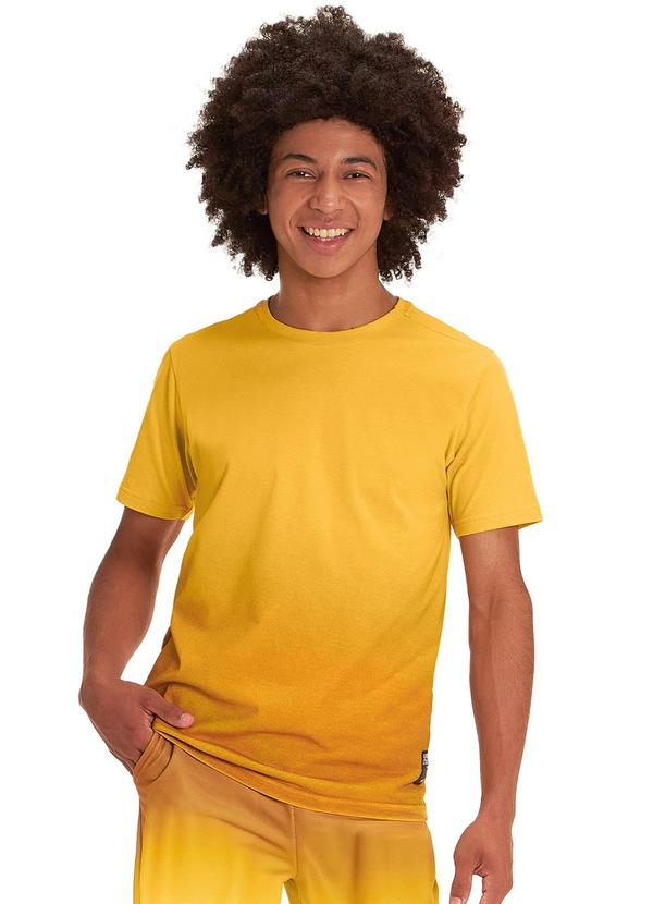 Hapier - Camiseta Juvenil Masculina Amarelo