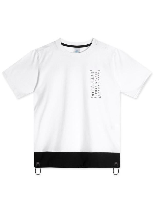 Hapier - Camiseta Juvenil Masculina Branco