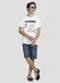 Based. - Camiseta Juvenil Masculina Meia Malha Azul - variação: Branco