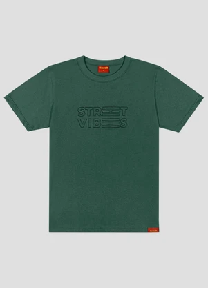 Based. - Camiseta Juvenil Masculina Meia Malha Verde - BASED.
