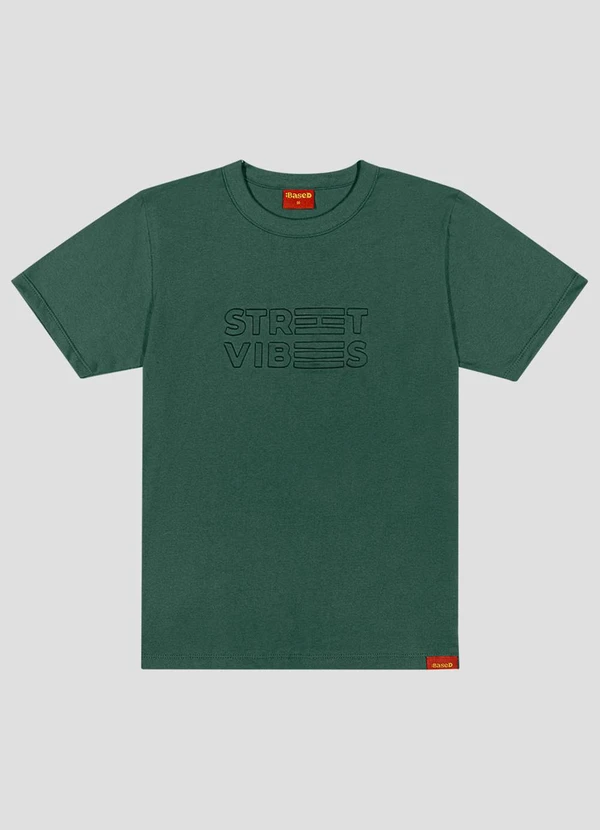 Based. - Camiseta Juvenil Masculina Meia Malha Verde