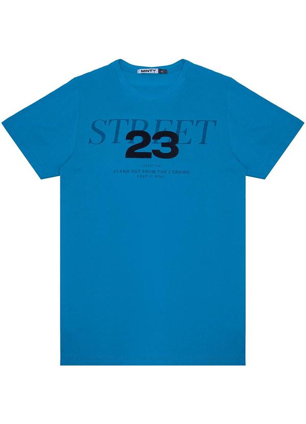 Minty - Camiseta Juvenil Masculina Azul