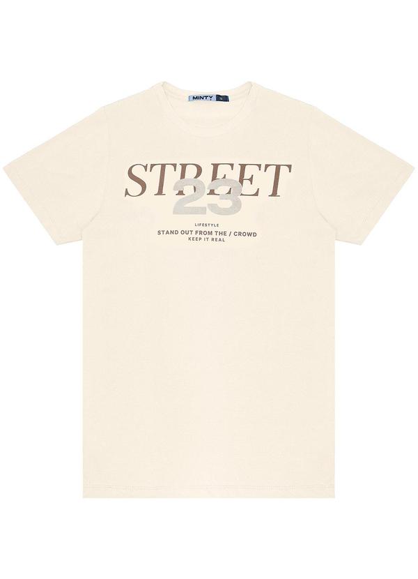 Minty - Camiseta Juvenil Masculina Bege