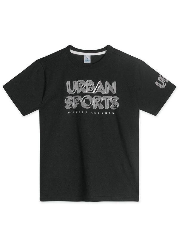 Hapier - Camiseta Juvenil Masculina Preto