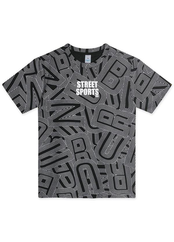 Hapier - Camiseta Juvenil Masculina Preto