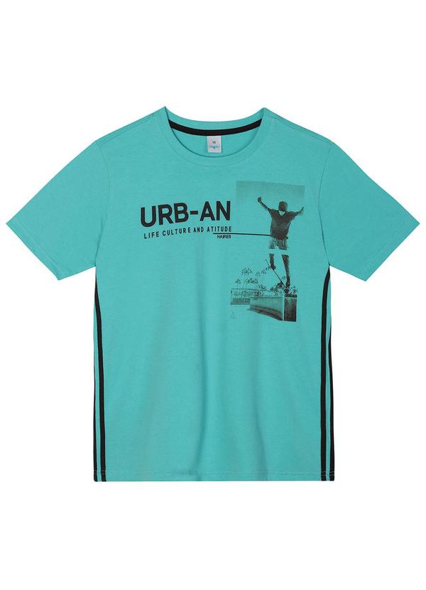 Hapier - Camiseta Juvenil Masculina Verde