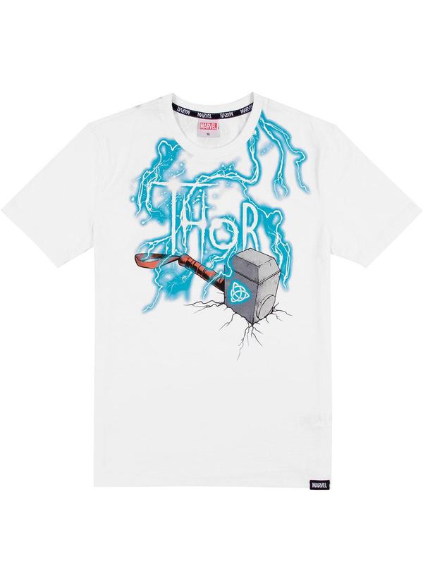 Marvel - Camiseta Juvenil Thor Branco