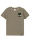 Malwee Kids - Camiseta Keep Going em Malha Branco - variação: Taupe