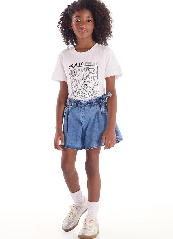 Quimby - Camiseta Kit Canetinhas Pintar Quimby Branco 2