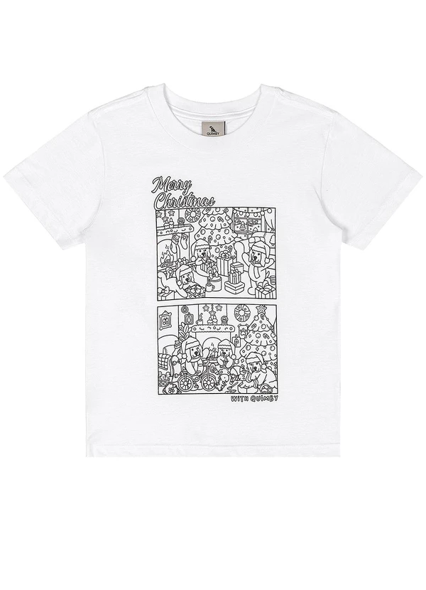 Quimby - Camiseta Kit Canetinhas Pintar Branco 3