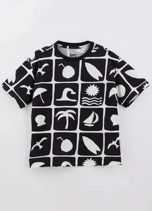 Bento - Camiseta Ladrilho Preto - BENTO