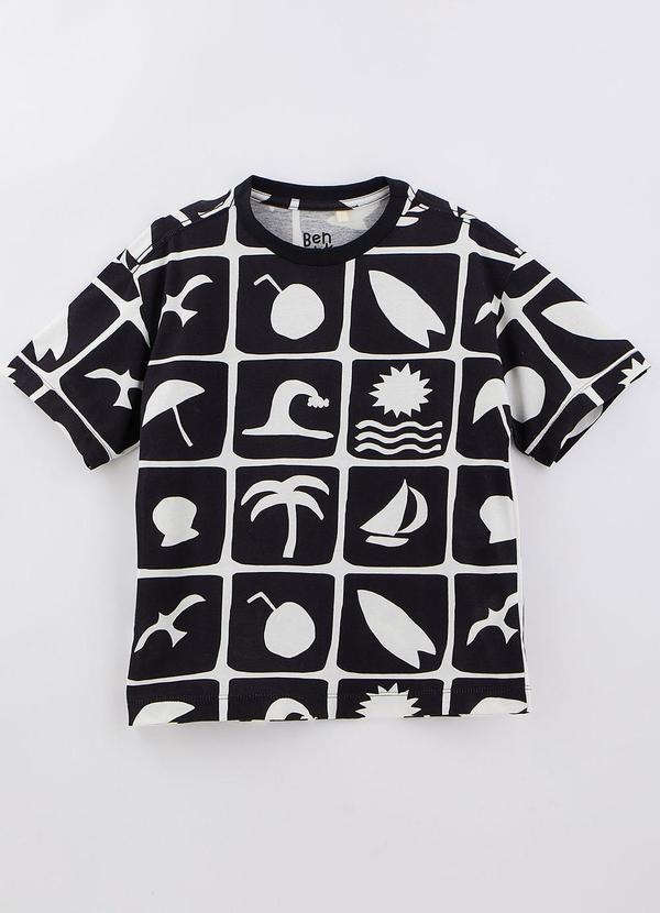 Bento - Camiseta Ladrilho Preto 1