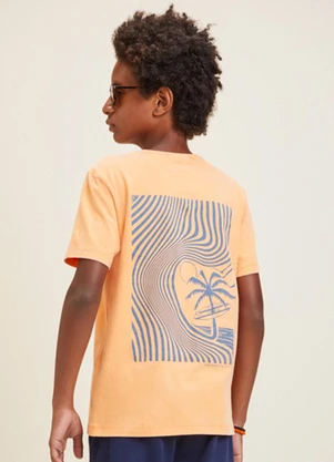 Youccie - Camiseta Laranja com Estampa Laranja - YOUCCIE