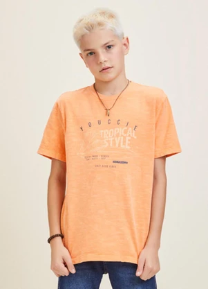 Youccie - Camiseta Laranja Tropical Style Laranja - YOUCCIE