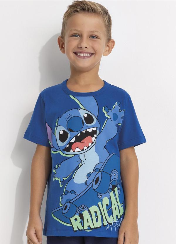 Fakini - Camiseta Lilo & Stitch Azul