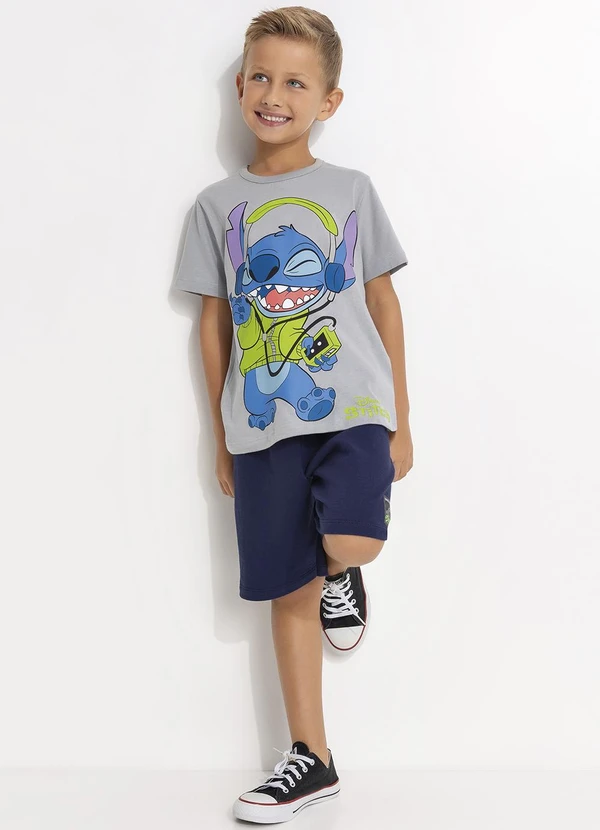 Fakini - Camiseta Lilo & Stitch Cinza 5