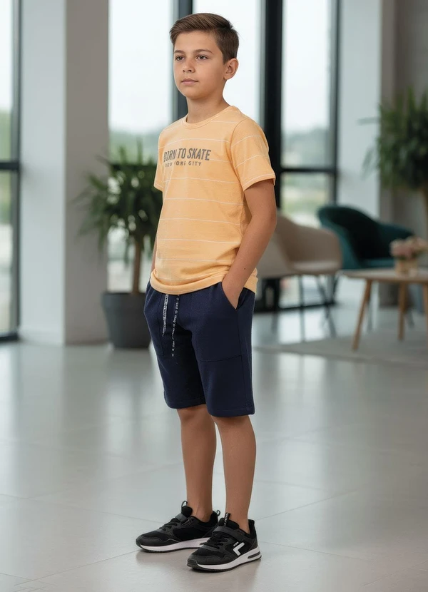 Multimarcas - Camiseta Listrada Bege 5