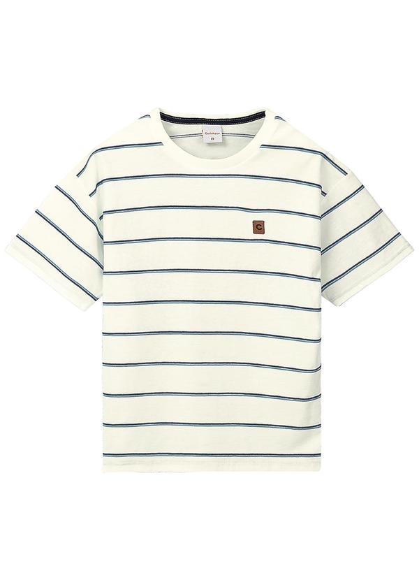 Carinhoso - Camiseta Listrada com Etiqueta Branca 3