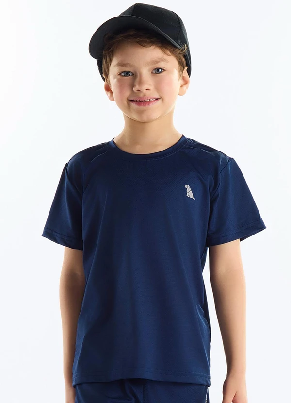 Quimby - Camiseta Malha Dry Fit Azul