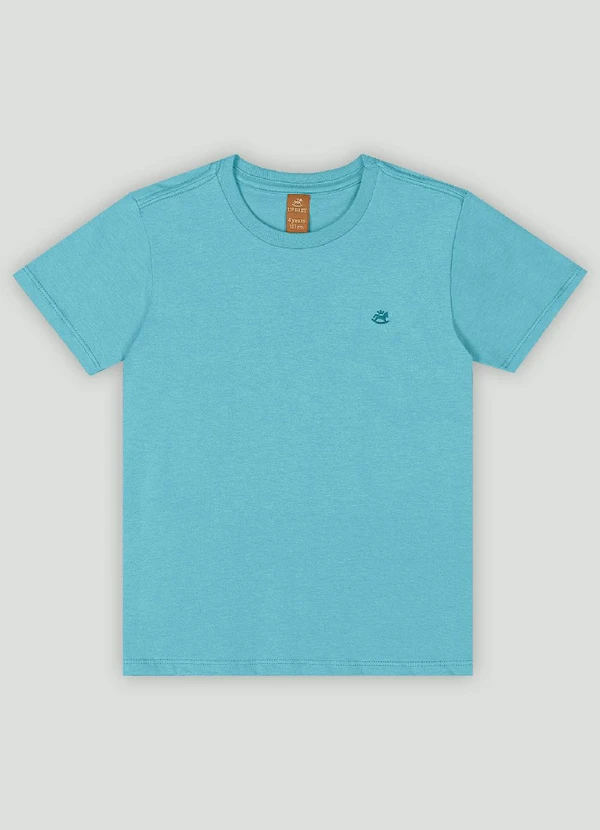 Up Baby - Camiseta Manga Curta Básica Meninos Up Baby Azul