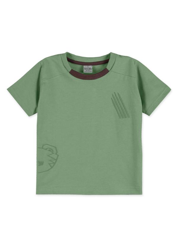 Tigor T Tigre - Camiseta Manga Curta Bebê Verde