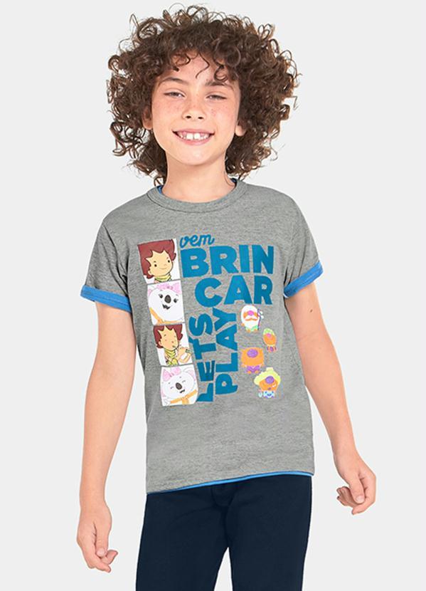 Lilica Ripilica - Camiseta Manga Curta Cinza