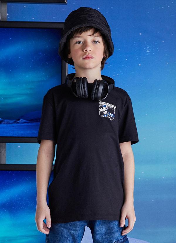 Youccie - Camiseta Manga Curta da Disney Preto 1