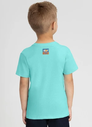 Camiseta Manga Curta Dinossauro Up Baby Azul - UP BABY