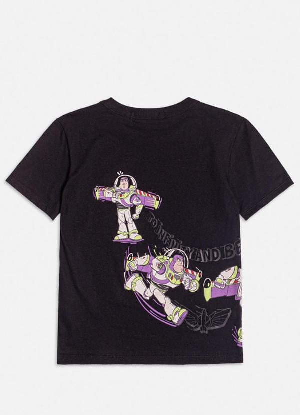 Youccie - Camiseta Manga Curta do Buzz Lightyear Preto 2