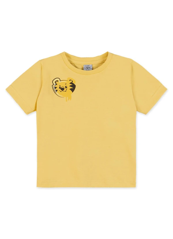 Tigor T Tigre - Camiseta Manga Curta Infantil Amarelo