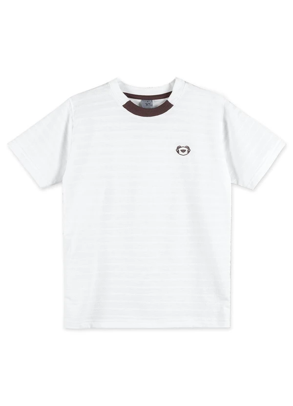 Tigor T Tigre - Camiseta Manga Curta Infantil Branco 1