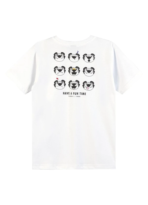 Tigor T Tigre - Camiseta Manga Curta Infantil Branco 2