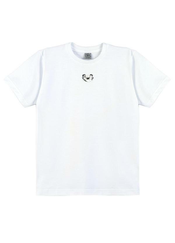 Tigor T Tigre - Camiseta Manga Curta Infantil Branco